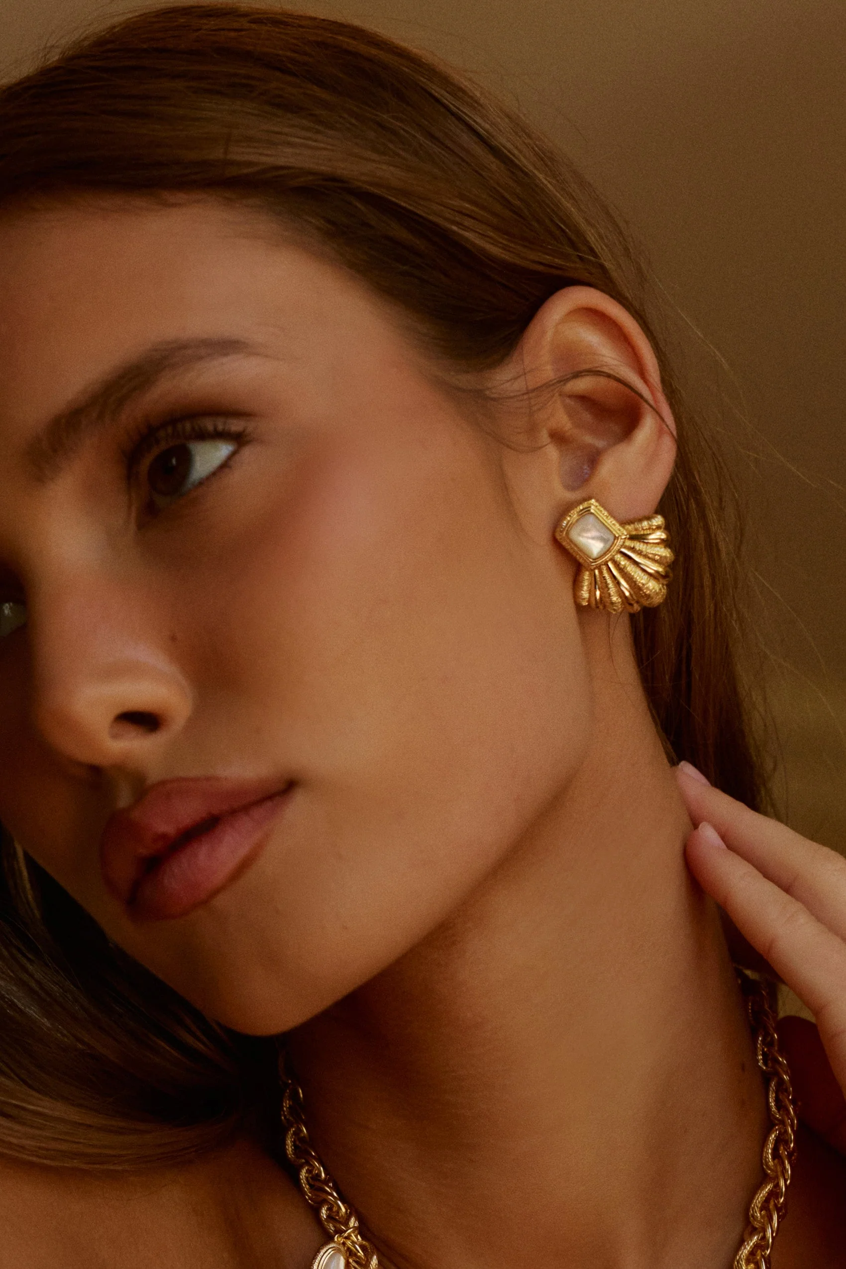 Mirae Earrings in Pearl - Image 4