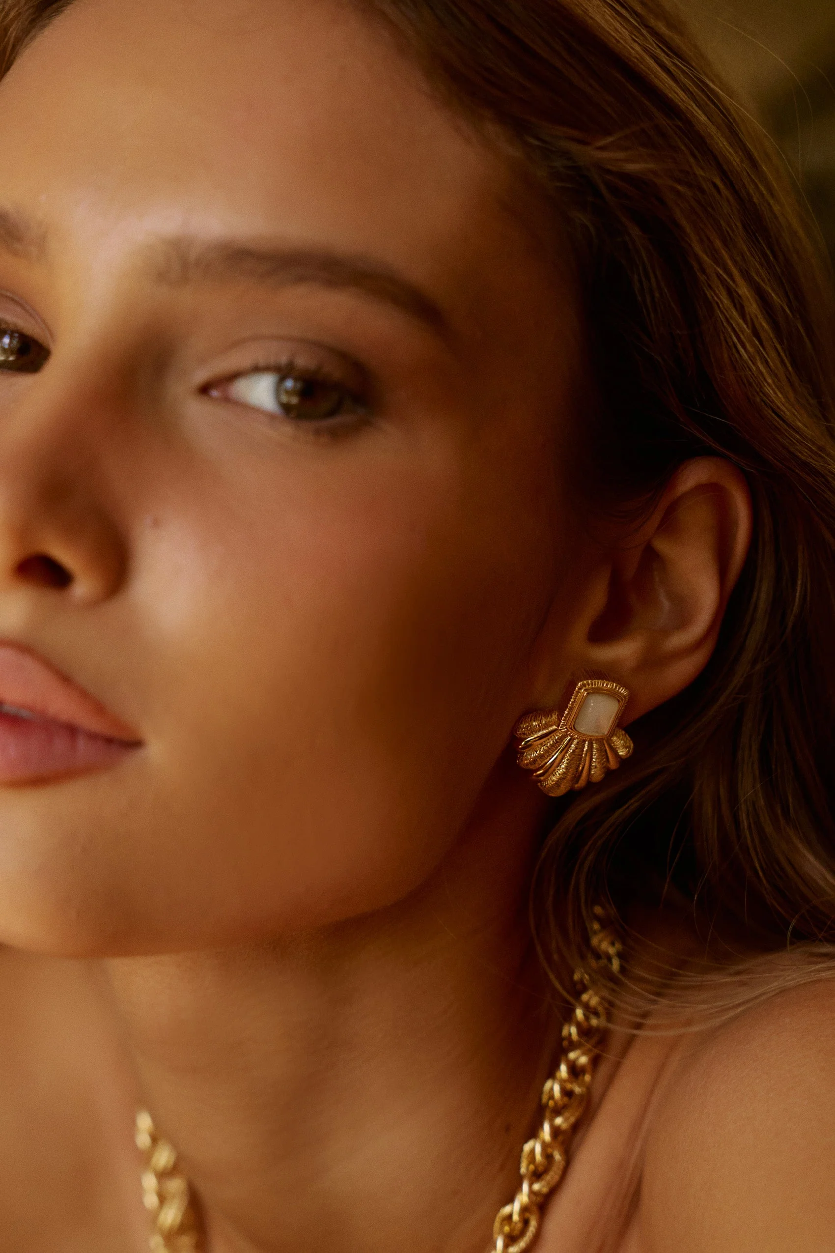 Mirae Earrings in Pearl - Image 5
