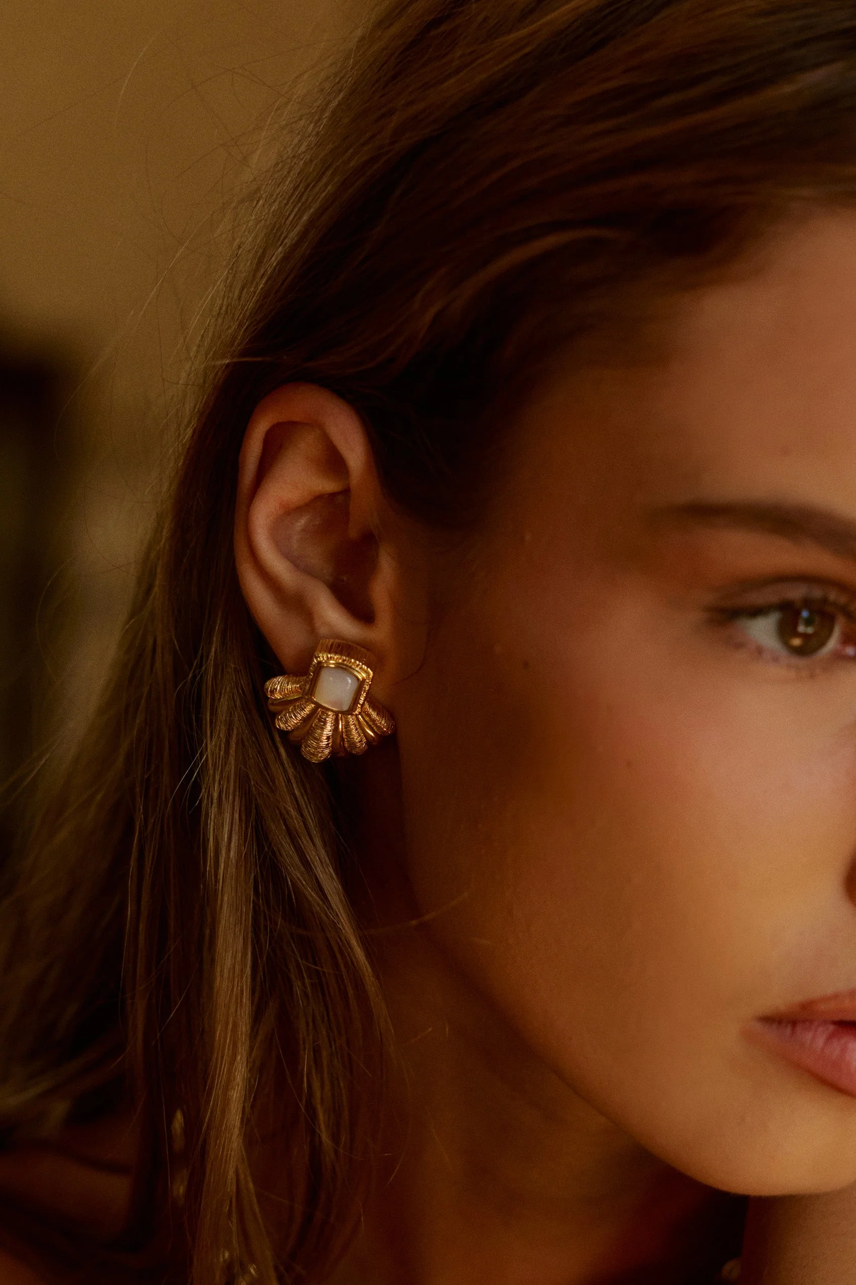 Mirae Earrings in Pearl - Image 6