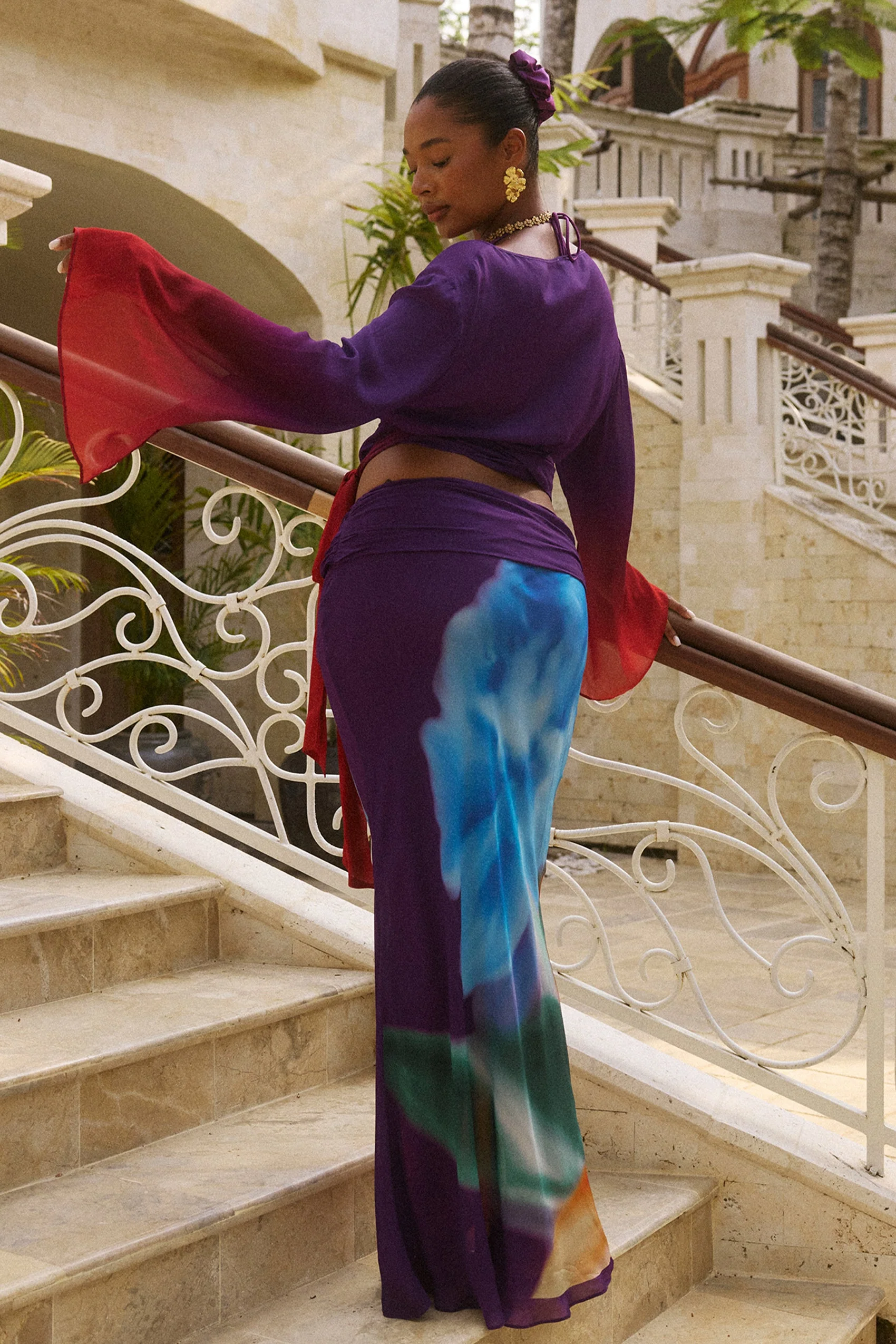 Mirage Maxi Skirt in Aurora - Image 10